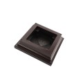 3.625" Cape May Style Vinyl Post Cap for Vinyl Fence and Railing (Antique Brown)