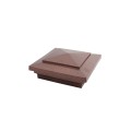 3.625" Cape May Style Vinyl Post Cap for Vinyl Fence and Railing (Antique Copper)