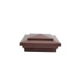 3.625" Cape May Style Vinyl Post Cap for Vinyl Fence and Railing (Antique Copper)