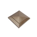 3.625" Cape May Style Vinyl Post Cap for Vinyl Fence and Railing (Antique Gold)