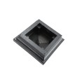 3.625" Cape May Style Vinyl Post Cap for Vinyl Fence and Railing (Antique Gray)