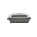 4" X 4" Cape May Style Vinyl Post Cap for Vinyl Fence and Railing (Antique Gray) 