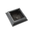 4" X 4" Cape May Style Vinyl Post Cap for Vinyl Fence and Railing (Antique Gray) 