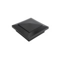 4" X 4" Cape May Style Vinyl Post Cap for Vinyl Fence and Railing (Hammertone Black)