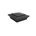 4" X 4" Cape May Style Vinyl Post Cap for Vinyl Fence and Railing (Hammertone Black)