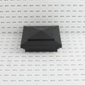4" X 4" Cape May Style Vinyl Post Cap for Vinyl Fence and Railing (Hammertone Black)