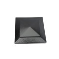 4" X 4" Cape May Style Vinyl Post Cap for Vinyl Fence and Railing (Hammertone Black)