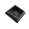 4" X 4" Cape May Style Vinyl Post Cap for Vinyl Fence and Railing (Hammertone Black)