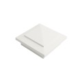 4" X 4" Cape May Style Vinyl Post Cap for Vinyl Fence and Railing (White)