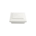 4" X 4" Cape May Style Vinyl Post Cap for Vinyl Fence and Railing (White)