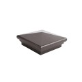 3.625" x 3.625" Neptune Style Vinyl Post Cap for Vinyl Fence and Railing (Antique Brown)