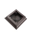 3.625" x 3.625" Neptune Style Vinyl Post Cap for Vinyl Fence and Railing (Antique Brown)