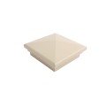 4" X 4" Neptune Style Vinyl Post Cap for Vinyl Fence and Railing (Almond)