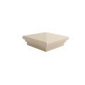 4" X 4" Neptune Style Vinyl Post Cap for Vinyl Fence and Railing (Almond)