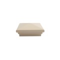 4" X 4" Neptune Style Vinyl Post Cap for Vinyl Fence and Railing (Almond)