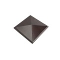 4" X 4" Neptune Style Vinyl Post Cap for Vinyl Fence and Railing (Antique Brown)
