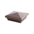 4" X 4" Neptune Style Vinyl Post Cap for Vinyl Fence and Railing (Antique Copper)