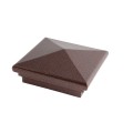 4" X 4" Neptune Style Vinyl Post Cap for Vinyl Fence and Railing (Antique Copper)