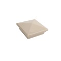 4" X 4" Neptune Style Vinyl Post Cap for Vinyl Fence and Railing (Khaki)