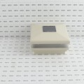 4" Sq. Neptune Solar LED Lighted Vinyl Post Cap for Vinyl Fence and Railing (Almond)