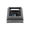 4" Sq. Neptune Solar LED Lighted Vinyl Post Cap for Vinyl Fence and Railing (Antique Gray)