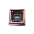 4" Sq. Cape May Solar LED Lighted Vinyl Post Cap for Vinyl Fence and Railing (Antique Copper)