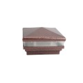 3.625" Sq. Neptune Low Voltage LED Lighted Vinyl Post Cap for Vinyl Fence and Railing (Cool White) Antique Copper