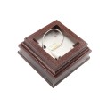 3.625" Sq. Neptune Low Voltage LED Lighted Vinyl Post Cap for Vinyl Fence and Railing (Cool White) Antique Copper