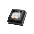 3.625" Sq. Neptune Low Voltage LED Lighted Post Cap - Hammertone Black 1484-LED-HB-3K