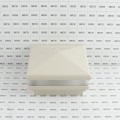 4" Sq. Neptune Low Voltage LED Lighted Vinyl Post Cap for Vinyl Fence and Railing (Cool White) Almond