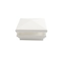 4" Sq. Neptune Low Voltage LED Lighted Vinyl Post Cap for Vinyl Fence and Railing (Warm White) White