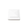 LMT 3.625" Sq. Cape May Low Voltage LED Lighted Vinyl Post Cap - White LMT-1486-LED-W-3K