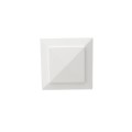 LMT 3.625" Sq. Cape May Low Voltage LED Lighted Vinyl Post Cap - White LMT-1486-LED-W-3K