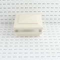 4" Sq. Cape May Low Voltage LED Lighted Vinyl Post Cap for Vinyl Fence and Railing (Warm White) Beige