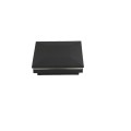 4" Sq. Cape May Low Voltage LED Lighted Vinyl Post Cap for Vinyl Fence and Railing (Warm White) Hammertone Black