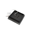 4" Sq. Cape May Low Voltage LED Lighted Vinyl Post Cap for Vinyl Fence and Railing (Warm White) Hammertone Black