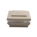 4" x 4" Cape May Low Voltage (Warm White LED) Lighted Vinyl Post Cap - Khaki