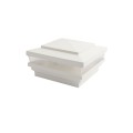4" Sq. Cape May Low Voltage LED Lighted Vinyl Post Cap for Vinyl Fence and Railing (Cool White) White