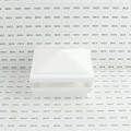 4" Sq. Haven Low Voltage LED Lighted Vinyl Post Cap for Vinyl Fence and Railing (Warm White) White