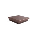 5X5 Neptune Style Vinyl Post Cap for Vinyl Fence and Railing (Antique Copper)