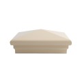 5X5 Neptune Style Vinyl Post Cap for Vinyl Fence and Railing (Beige) (simple6)