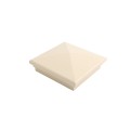 5X5 Neptune Style Vinyl Post Cap for Vinyl Fence and Railing (Beige)