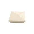 5X5 Neptune Style Vinyl Post Cap for Vinyl Fence and Railing (Beige)