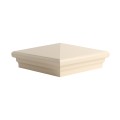 5X5 Neptune Style Vinyl Post Cap for Vinyl Fence and Railing (Beige) (simple6)
