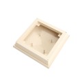 5X5 Neptune Style Vinyl Post Cap for Vinyl Fence and Railing (Beige)