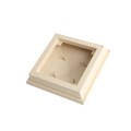 5X5 Neptune Style Vinyl Post Cap for Vinyl Fence and Railing (Beige) (simple6)
