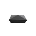 5X5 Neptune Style Vinyl Post Cap for Vinyl Fence and Railing (Hammertone Black)