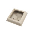 5X5 Neptune Style Vinyl Post Cap for Vinyl Fence and Railing (Khaki)