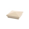 5X5 Neptune Style Vinyl Post Cap for Vinyl Fence and Railing (Khaki)