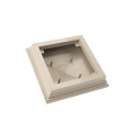 5X5 Neptune Style Vinyl Post Cap for Vinyl Fence and Railing (Khaki)